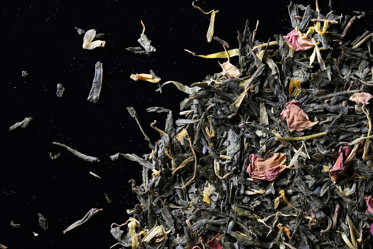 Premium Chinese tea leaves and traditional brewing set